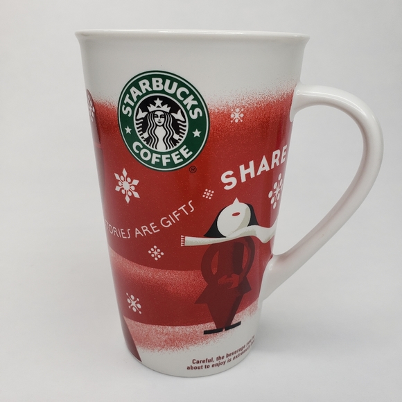 Starbucks 2010 Bone China Holiday Tall Coffee Mug